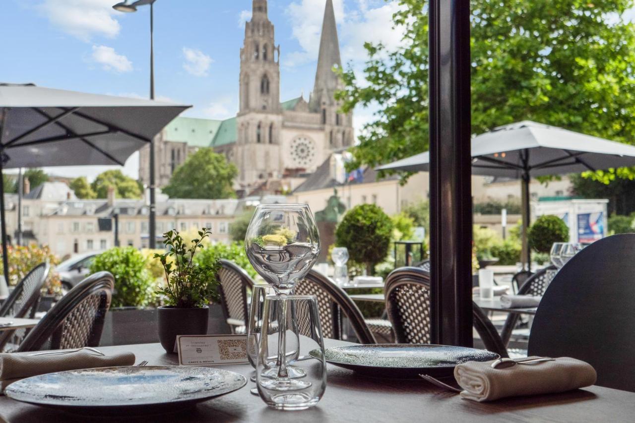 Le Boeuf Couronne - Hotel & Restaurant Chartres- Logis Hotels Bagian luar foto